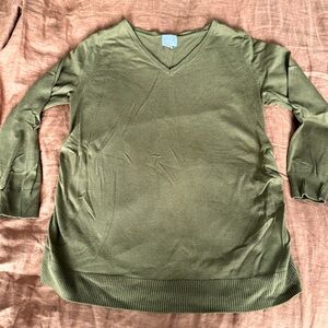Maternity sweater olive
